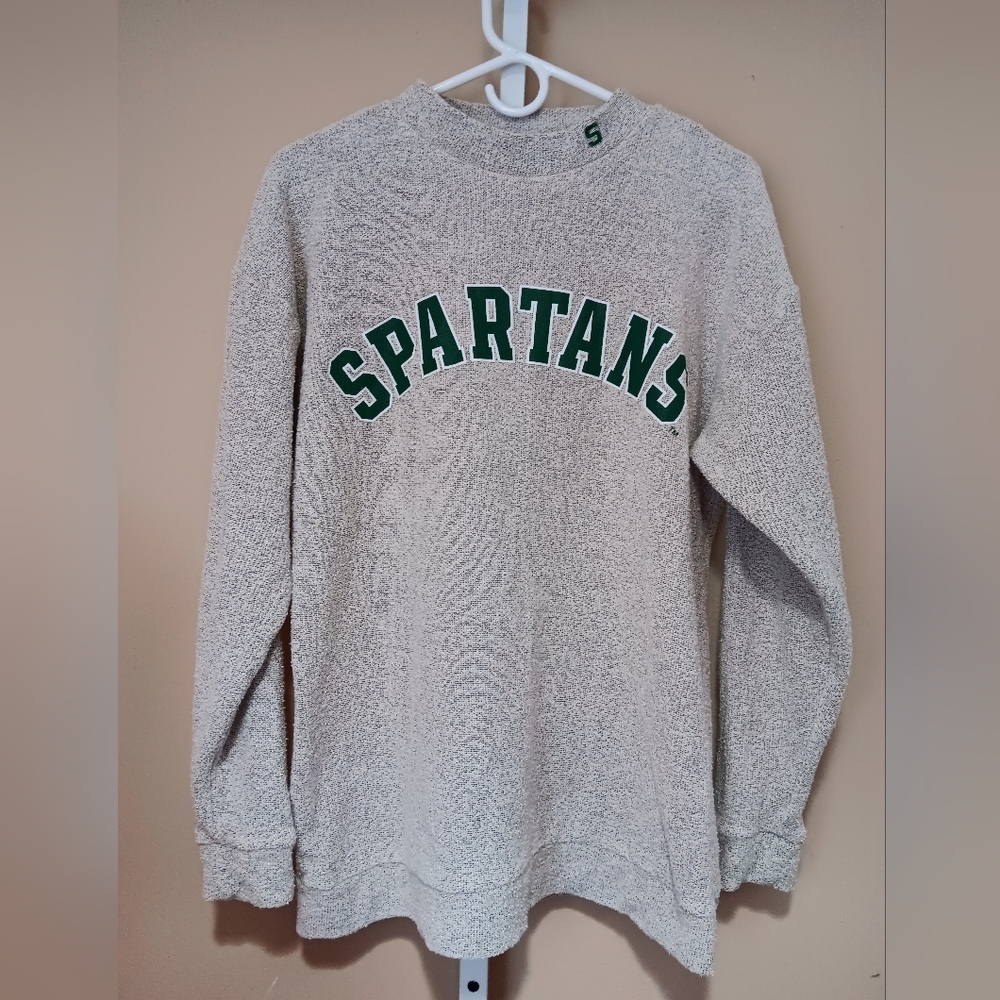 PINK Victoria's Secret (Size SP) Gray MSU Spartans Sweatshirt